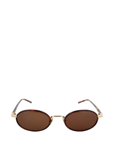 Chimi Lea Oval-frame Sunglasses In Brown