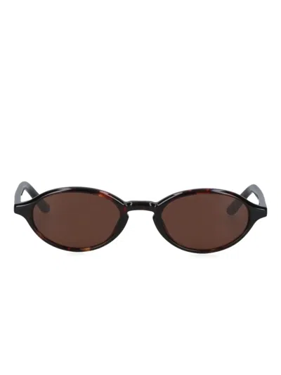 Chimi Lex Oval-frame Sunglasses In Brown