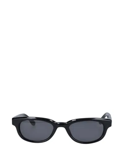 Chimi Lyra Oval-frame Sunglasses In Black
