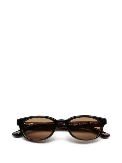 Chimi Lyra Round-frame Sunglasses In Brown