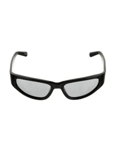 Pre-owned Chimi Narrow Tinted Sunglasses In Black