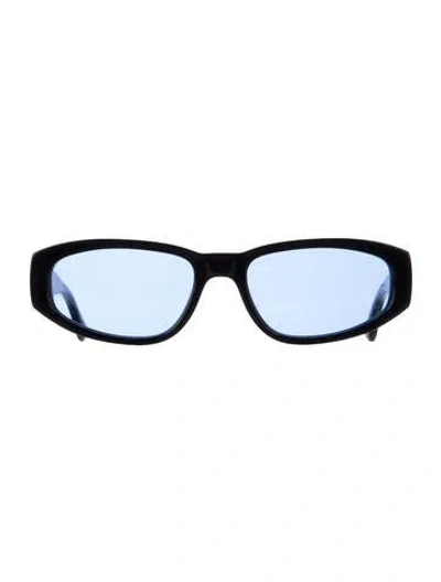 Pre-owned Chimi Narrow Tinted Sunglasses In Black