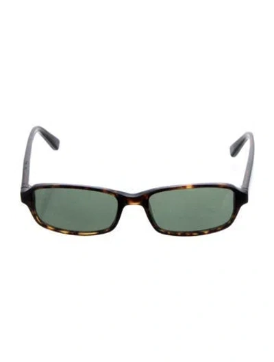 Pre-owned Chimi Narrow Tinted Sunglasses In Brown