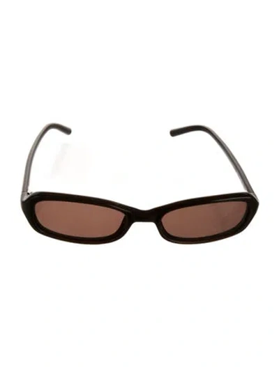Pre-owned Chimi Narrow Tinted Sunglasses In Brown
