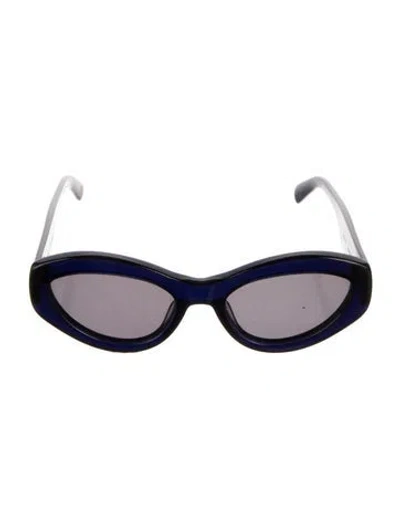 Pre-owned Chimi Narrow Tinted Sunglasses In Gray