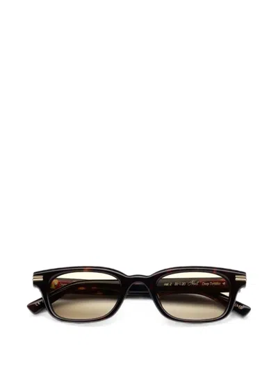 Chimi Noct Rectangle-frame Sunglasses In Brown