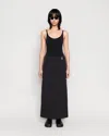 Chimi Nylon Maxi Skirt In Black
