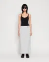 Chimi Nylon Maxi Skirt In Grey