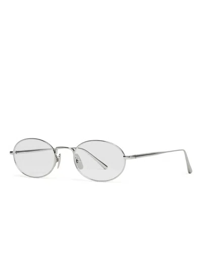 Chimi Oval-frame Optical Glasses In Silver