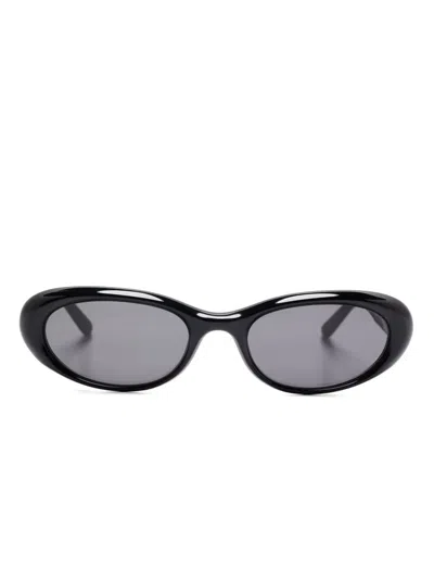 Chimi Oval-frame Sunglasses In 黑色