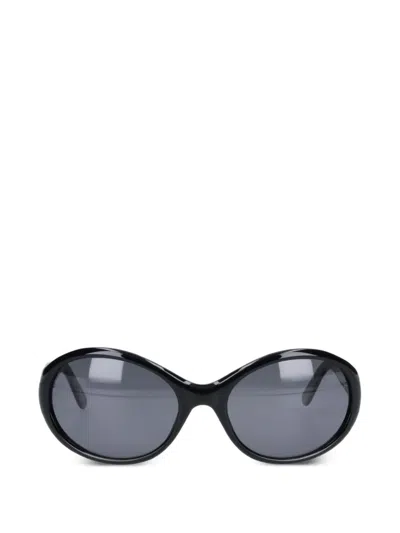 Chimi Oval-frame Sunglasses In Black