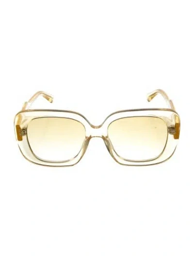 Pre-owned Chimi Oversize Gradient Sunglasses In Yellow
