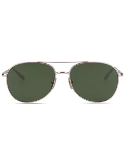 Chimi Pilot-frame Sunglasses In Green