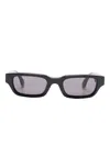 Chimi Rectangle-frame Sunglasses In Black