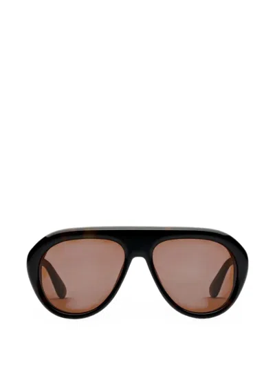 Chimi Rotate Tony Tortoiseshell-effect Pilot-frame Sunglasses In Brown