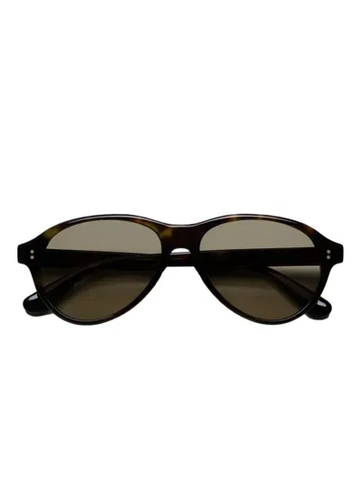 Chimi Round-frame Sunglasses In Brown