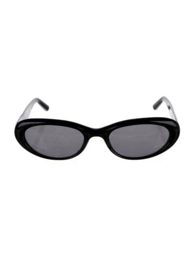 Pre-owned Chimi Round Tinted Sunglasses In Black