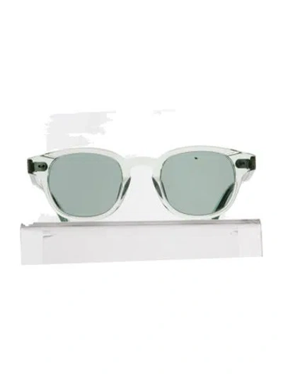 Pre-owned Chimi Round Tinted Sunglasses In Clear/green