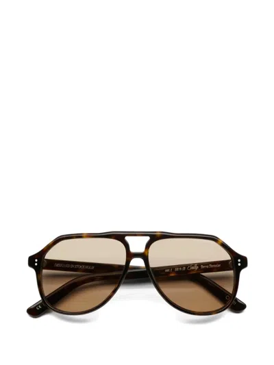 Chimi Sally Pilot-frame Sunglasses In Brown