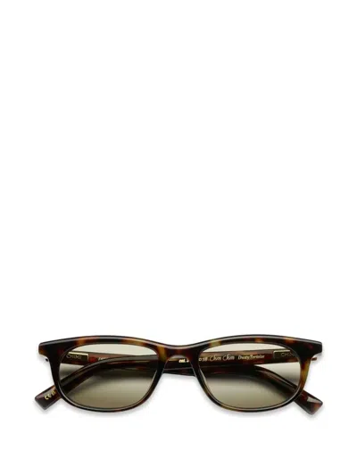 Chimi Sim Sim Rectangle-frame Sunglasses In Brown