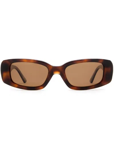 Chimi Sonnenbrille Mit Eckigem Gestell In Braun