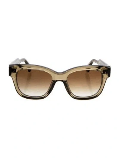 Pre-owned Chimi Square Gradient Sunglasses In Brown/clear