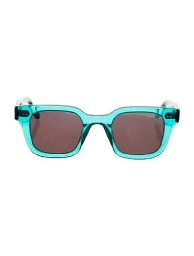 Pre-owned Chimi Square Tinted Sunglasses In Blue