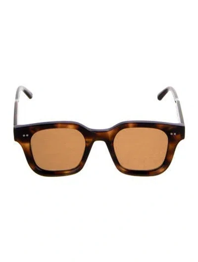 Pre-owned Chimi Square Tinted Sunglasses In Brown