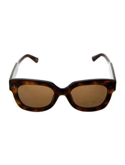 Pre-owned Chimi Square Tinted Sunglasses In Brown
