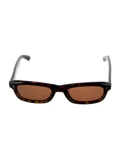 Pre-owned Chimi Square Tinted Sunglasses In Brown