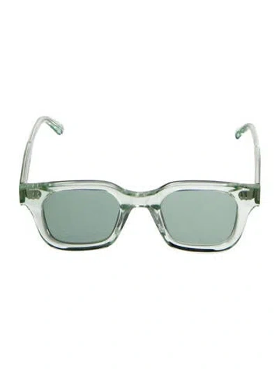 Pre-owned Chimi Square Tinted Sunglasses In Green