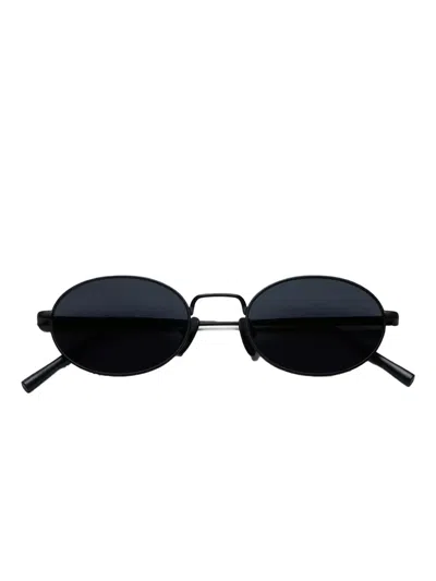 Chimi Titan Oval-frame Sunglasses In Black