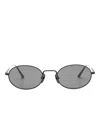 Chimi Titan Oval Oval-frame Sunglasses In Gray