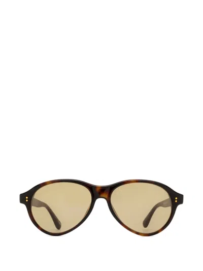 Chimi Tome Round-frame Sunglasses In Brown