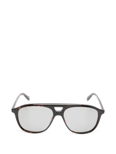 Chimi Tortoiseshell-effect Pilot Sunglasses In Brown