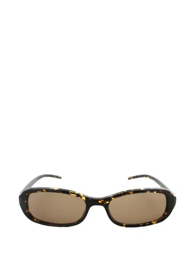 Chimi Tortoiseshell-effect Rectangle-frame Sunglasses In Brown