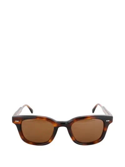 Chimi Tortoiseshell-effect Square-frame Sunglasses In Brown
