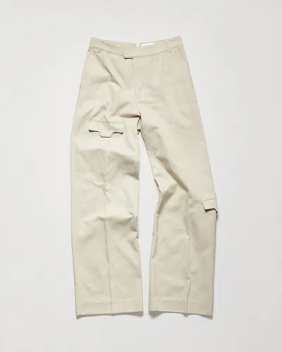 Chimi Twill Pocket Trouser In Beige