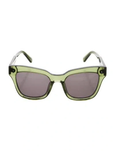 Pre-owned Chimi Wayfarer Tinted Sunglasses In Green