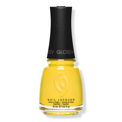 China Glaze Mega Pigment Nail Lacquer, Creme Warm Tones - Sunset Edit In Yellow
