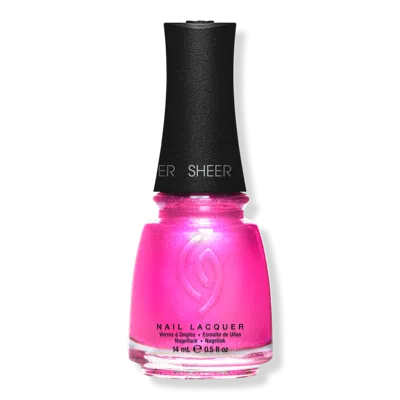 China Glaze Mega Pigment Nail Lacquer, Sheers - Soft Launch