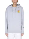 Chinatown Market "devil Bart" Sweatshirt Unisex In Gray