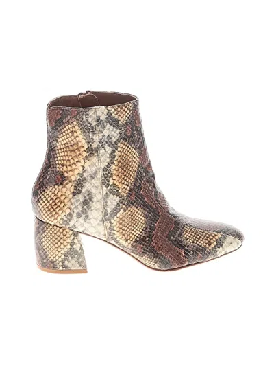 Pre-owned Chinese Laundry Ankle Boots In Brown