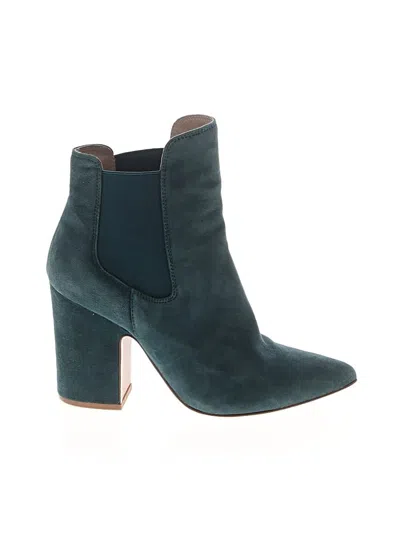 Pre-owned Chinese Laundry Ankle Boots In Teal