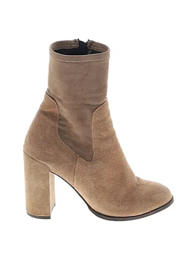 Pre-owned Chinese Laundry Boots In Tan