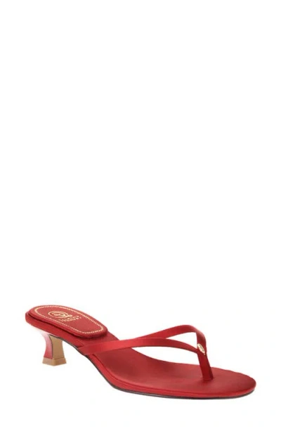 Chinese Laundry Brissa Kitten Heel Flip Flop In Red