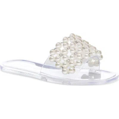 Chinese Laundry Bryer Slide Sandal In Clear