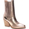 Chinese Laundry Cali Metallic Bootie In Copper