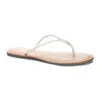 Chinese Laundry Camisha Sandal Women's Us 8.5 White Toe Post Casual Flats Khd443 In White