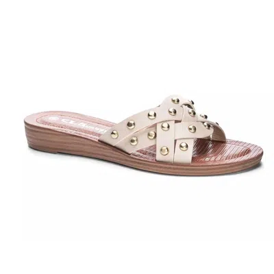 Chinese Laundry Cassie Aspiring Sandal In White